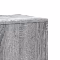 vidaXL Plant Stands Garden Plant Pot Holder Flower Stand 2 pcs Engineered wood - grey sonoma, 33 x 33 x 100 cm - Additional view 7
