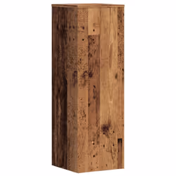 vidaXL Plant Stands Garden Plant Pot Holder Flower Stand 2 pcs Engineered wood - old wood, 33 x 33 x 100 cm - Additional view 4