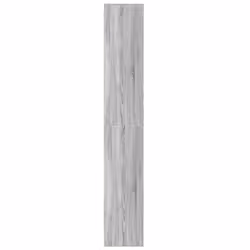 vidaXL Highboard with LED Sideboard Side Cabinet Cupboard Engineered Wood - grey sonoma, 69 x 32.5 x 200 cm - Additional view 6