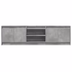 vidaXL TV Cabinet with LED TV Stand TV Unit Media Cabinet Engineered Wood - concrete grey, 180 x 34 x 50 cm - Additional view 5