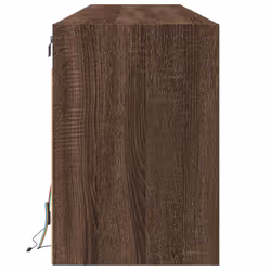 vidaXL TV Wall Cabinet with LED Lights TV Unit Wall Mounted Cabinet - brown oak, 180 x 31 x 45 cm/ 1 pcs - Additional view 6