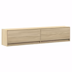vidaXL TV Wall Cabinet with LED Floating TV Wall Unit Floating TV Cabinet - sonoma oak, 180 x 31 x 38 cm - Additional view 2