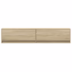 vidaXL TV Wall Cabinet with LED Floating TV Wall Unit Floating TV Cabinet - sonoma oak, 180 x 31 x 38 cm - Additional view 5