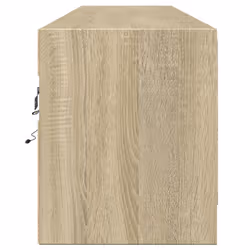 vidaXL TV Wall Cabinet with LED Floating TV Wall Unit Floating TV Cabinet - sonoma oak, 180 x 31 x 38 cm - Additional view 6