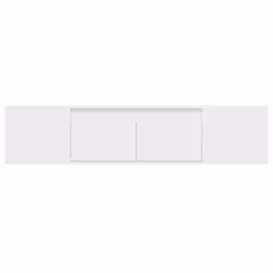 vidaXL TV Wall Cabinet with LED Lights TV Stand Floating Cabinet TV Wall Unit - white, 180 x 31 x 39.5 cm - Additional view 5