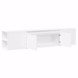 vidaXL TV Wall Cabinet with LED Lights TV Stand Floating Cabinet TV Wall Unit - white, 180 x 31 x 39.5 cm - Additional view 8