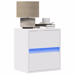 VidaXL 3307962 nightstand/bedside table White