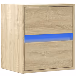 VidaXL 3307965 nightstand/bedside table 2 drawer(s) Oak - Additional view 5