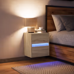 VidaXL 3307966 nightstand/bedside table Oak - Additional view 3