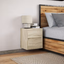 VidaXL 3307966 nightstand/bedside table Oak - Additional view 4