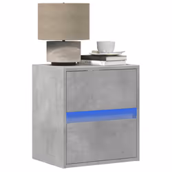 VidaXL 3307967 nightstand/bedside table 2 drawer(s) Concrete colour
