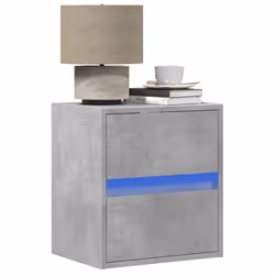 VidaXL 3307968 nightstand/bedside table Concrete colour