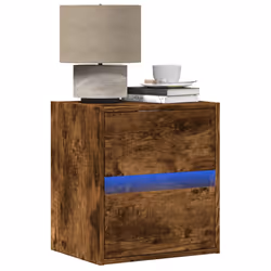 VidaXL 3307969 nightstand/bedside table 2 drawer(s) Oak