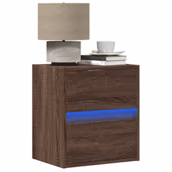 VidaXL 3307973 nightstand/bedside table 2 drawer(s) Oak