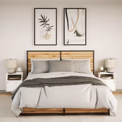 VidaXL 3307976 nightstand/bedside table 1 drawer(s) White - Additional view 5