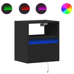 VidaXL 3307977 nightstand/bedside table Black