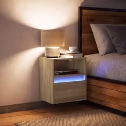VidaXL 3307979 nightstand/bedside table Oak - Additional view 4