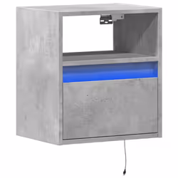 VidaXL 3307981 nightstand/bedside table Concrete colour
