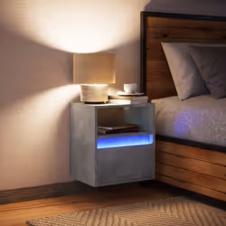 VidaXL 3307981 nightstand/bedside table Concrete colour - Additional view 4