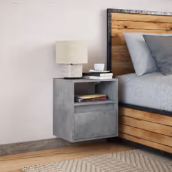 VidaXL 3307981 nightstand/bedside table Concrete colour - Additional view 5