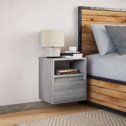 VidaXL 3307986 nightstand/bedside table 1 drawer(s) Oak - Additional view 5