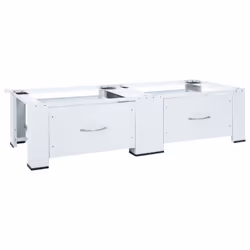 vidaXL Washing Machine Pedestal Stand Holder Raiser Dryer Pedestal Stand White - 22.4 kg