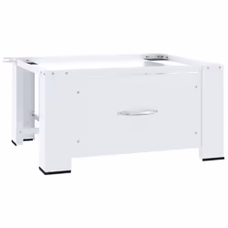 vidaXL Washing Machine Pedestal Stand Holder Raiser Dryer Pedestal Stand White - 10.2 kg