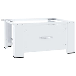vidaXL Washing Machine Pedestal Stand Holder Raiser Dryer Pedestal Stand White - 10.2 kg