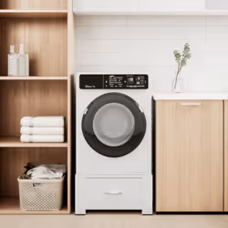 vidaXL Washing Machine Pedestal Stand Holder Raiser Dryer Pedestal Stand White - 10.2 kg