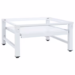 vidaXL Washing Machine Pedestal Stand Holder Raiser Dryer Pedestal Stand White - 7.8 kg