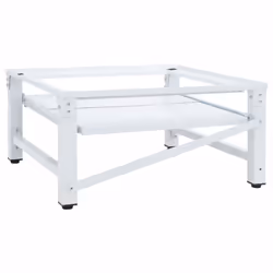 vidaXL Washing Machine Pedestal Stand Holder Raiser Dryer Pedestal Stand White - 7.8 kg - Additional view 4