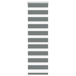 vidaXL Zebra Blind Dark Grey 45x230 cm Fabric Width 40.9 cm Polyester - dark grey, 40 x 100 cm