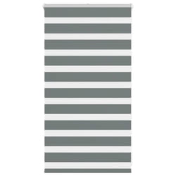 vidaXL Zebra Blind Fabric Polyester - dark grey, 80 x 100 cm
