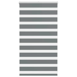 vidaXL Zebra Blind Fabric Polyester - dark grey, 90 x 100 cm