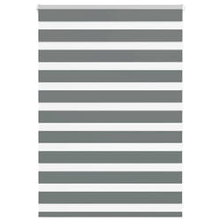 vidaXL Zebra Blind Black 105x100 cm Fabric Width 100.9 cm Polyester - dark grey, 100 x 100 cm