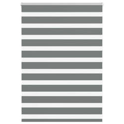 vidaXL Zebra Blind Fabric Polyester - dark grey, 115 x 100 cm
