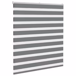 vidaXL Zebra Blind Fabric Polyester - dark grey, 120 x 100 cm