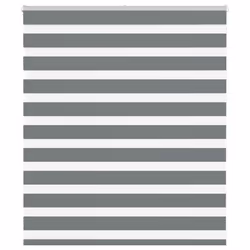 vidaXL Zebra Blind Fabric Polyester - dark grey, 125 x 100 cm