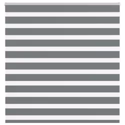 vidaXL Zebra Blind Dark Grey 150x100 cm Fabric Width 145.9 cm Polyester
