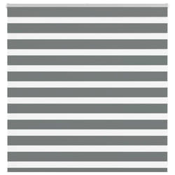 vidaXL Zebra Blind Dark Grey 150x100 cm Fabric Width 145.9 cm Polyester