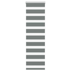 vidaXL Zebra Blind Dark Grey 45x230 cm Fabric Width 40.9 cm Polyester - dark grey, 40 x 150 cm