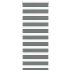 vidaXL Zebra Blind Dark Grey 60x230 cm Fabric Width 55.9 cm Polyester - dark grey, 60 x 150 cm