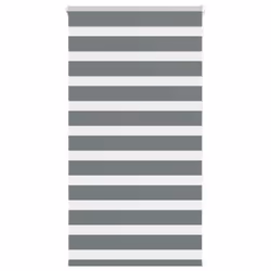 vidaXL Zebra Blind Fabric Polyester - dark grey, 85 x 150 cm