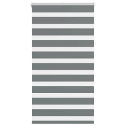 vidaXL Zebra Blind Fabric Polyester - dark grey, 85 x 150 cm