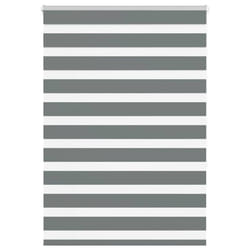 vidaXL Zebra Blind Fabric Polyester - dark grey, 110 x 150 cm