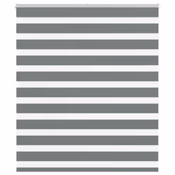 vidaXL Zebra Blind Fabric Polyester - dark grey, 120 x 150 cm