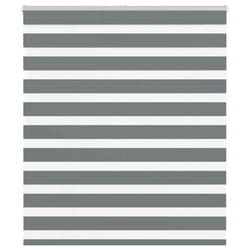vidaXL Zebra Blind Fabric Polyester - dark grey, 120 x 150 cm