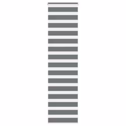vidaXL Zebra Blind Dark Grey 60x230 cm Fabric Width 55.9 cm Polyester - dark grey, 65 x 200 cm