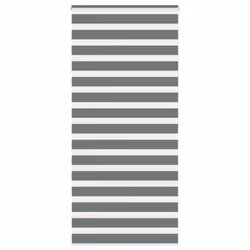 vidaXL Zebra Blind Black 105x100 cm Fabric Width 100.9 cm Polyester - dark grey, 105 x 200 cm