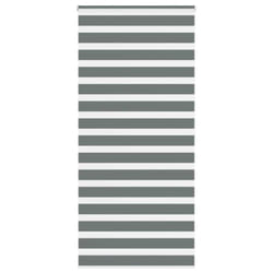 vidaXL Zebra Blind Black 105x100 cm Fabric Width 100.9 cm Polyester - dark grey, 105 x 200 cm